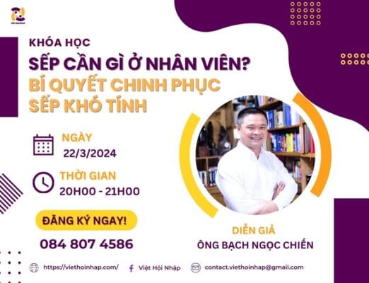 Khóa học Bí quyết chinh phục Sếp khó tính