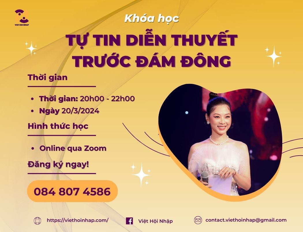 Khóa học Tự Tin Diễn Thuyết Trước Đám Đông